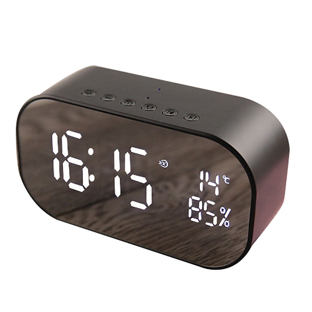 Generic - S2 Mini Bluetooth sans fil Super Bass Speaker TF Alarm Clock Audio Accueilnoir - Enceinte PC