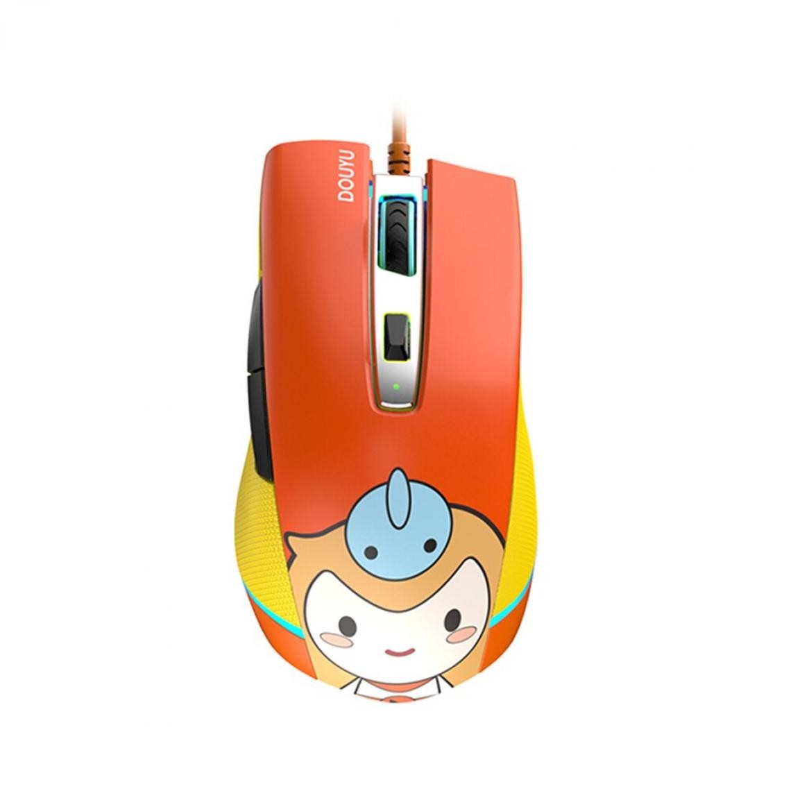 Universal - Souris gaming câblée 16000dpi Gaming/Office Double Mode Mouse Ordinateur portable Ordinateur de bureau Accessoires Mouse (orange) - Souris