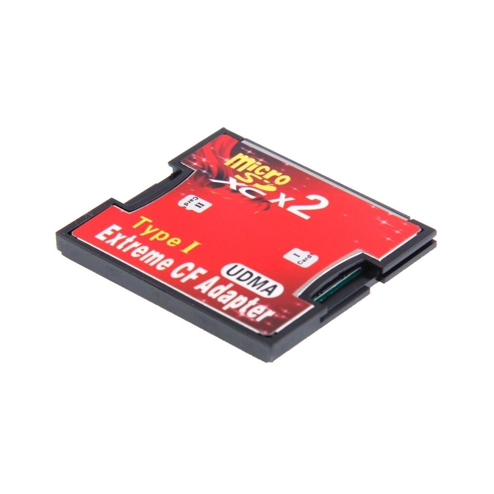 Wewoo - Adaptateur de carte mémoire Compact Flash 2-Socket Micro SD vers CF - Accessoires Boitier PC