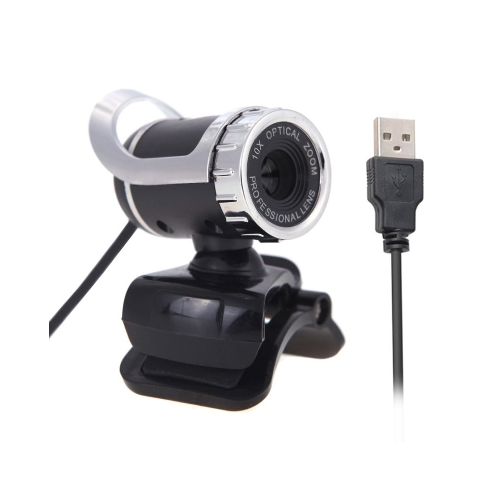 Wewoo - Webcam pour Ordinateur PC Portable, Longueur de Câble: 1.4m 12.0 Méga Pixels HD 360 Degrés USB 2.0 Caméra PC avec Microphone Absorption Audio - Webcam