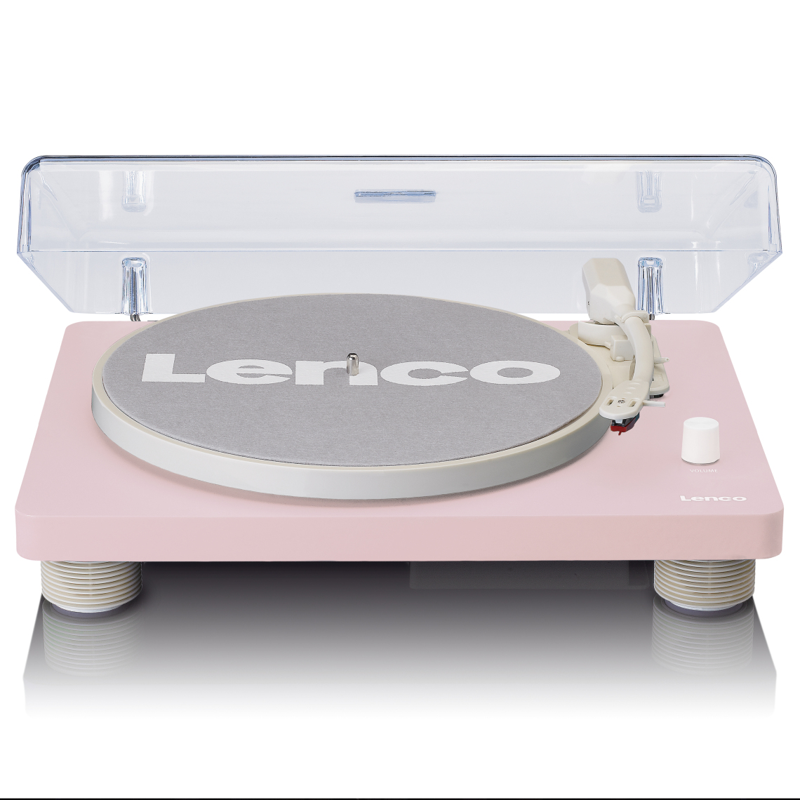 Lenco - Platine vinyle avec haut-parleurs intégrés et encodage USB LS-50PK Rose - Platine