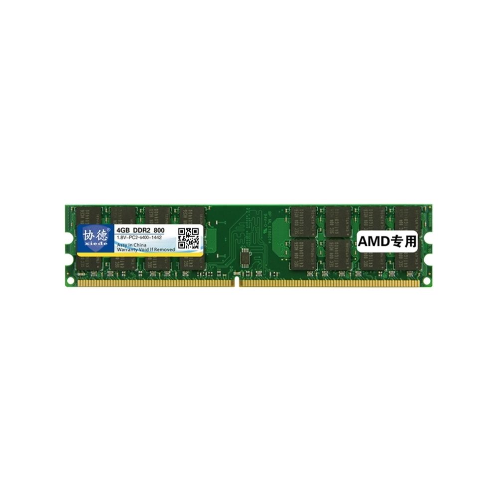 Wewoo - Mémoire vive RAM DDR2 800 MHz 4 Go Module général de spéciale AMD pour PC bureau - RAM PC Fixe
