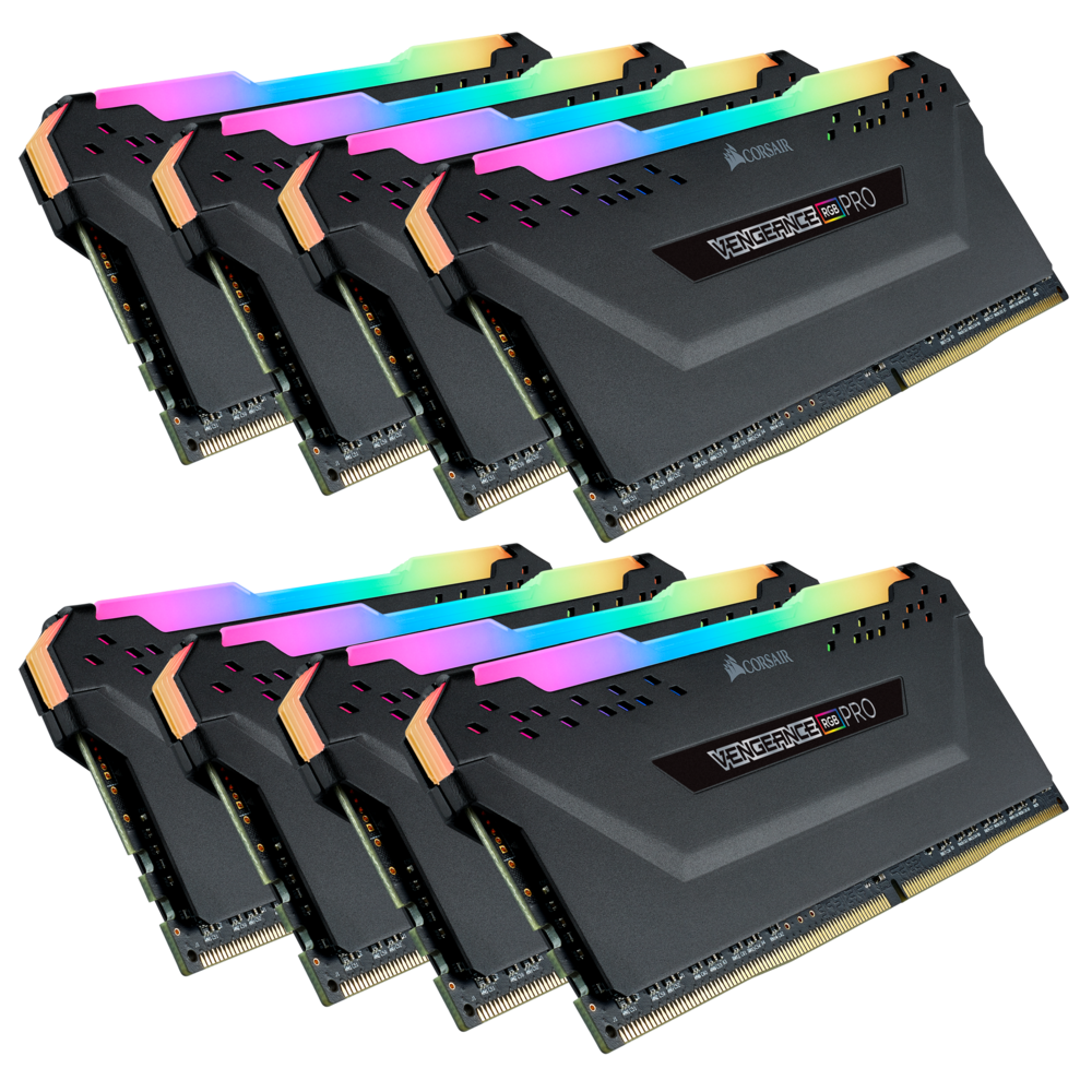 Corsair - Vengeance RGB PRO 64 Go 3200 MHz CAS 16 - Noir - RAM PC Fixe