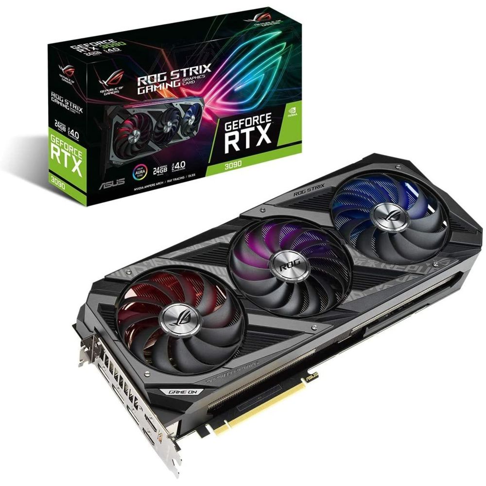 Asus - GeForce RTX 3090 - ROG STRIX - Triple Fan - 24Go - Carte Graphique NVIDIA