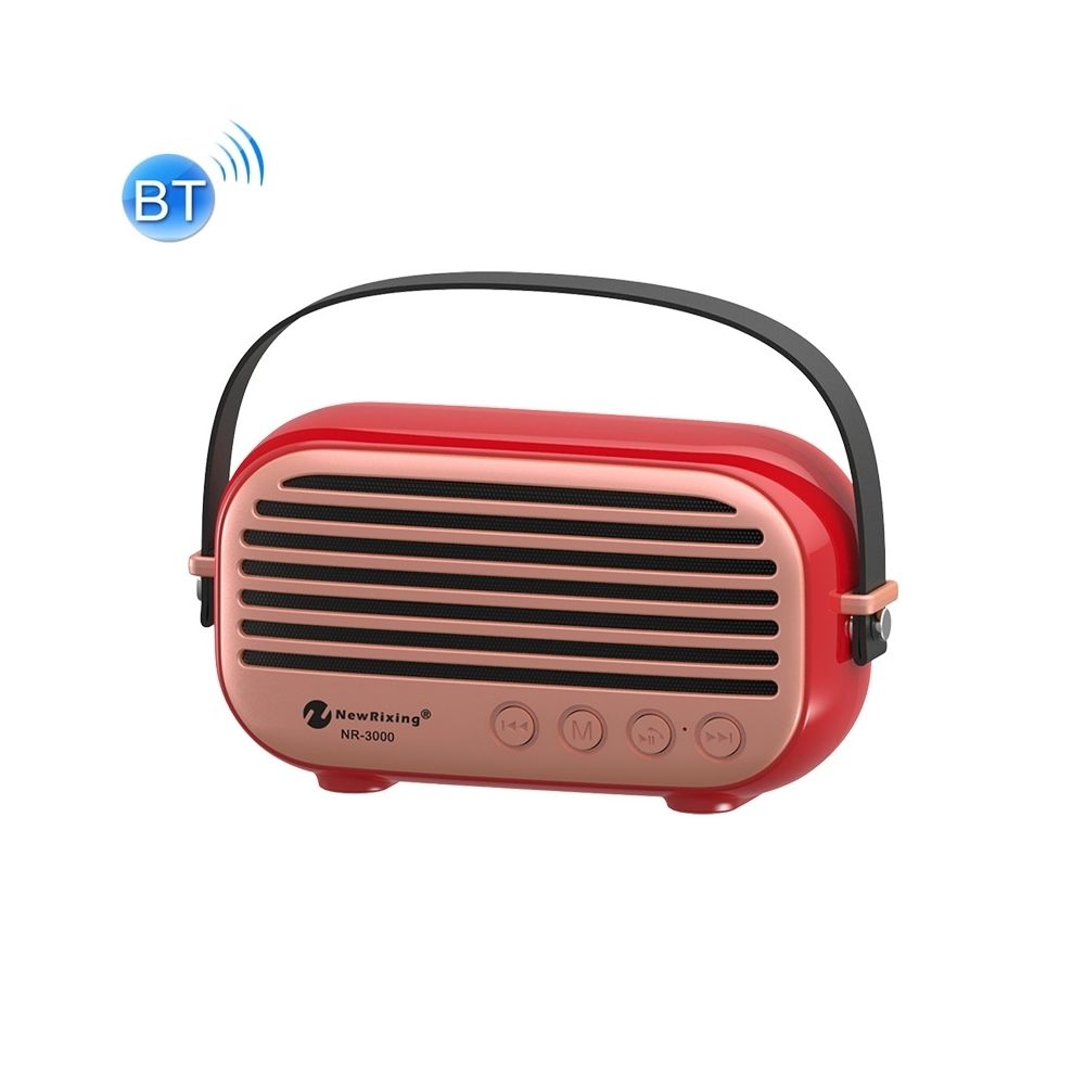 Wewoo - Enceinte Bluetooth Haut-parleur domestique élégant avec fonction d'appel mains libres, Carte TF de soutien, USB & FM et AUX (Rouge) - Enceintes Hifi