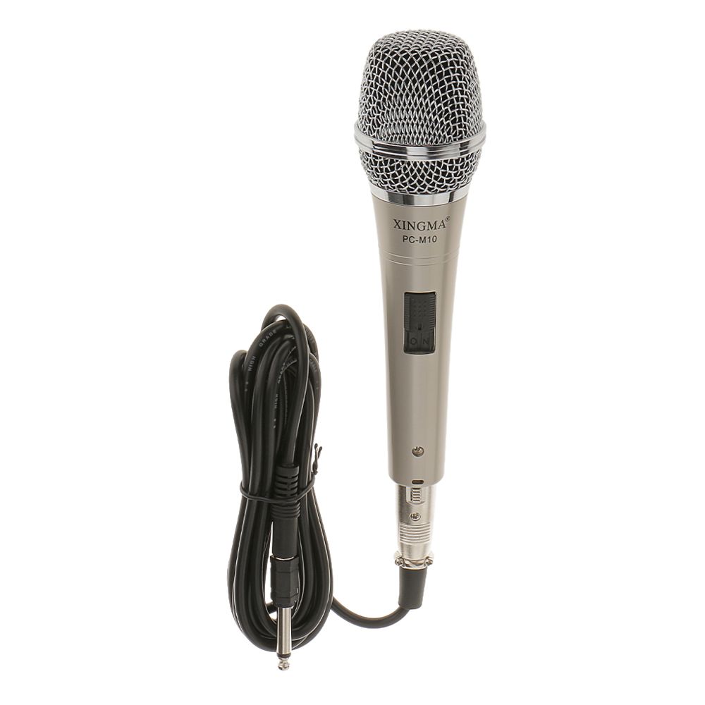 marque generique - Microphone à Condensateur Filaire Professionnel PC-M10 Studio Micro Câblé Vocal -Gris Argent - Microphone PC