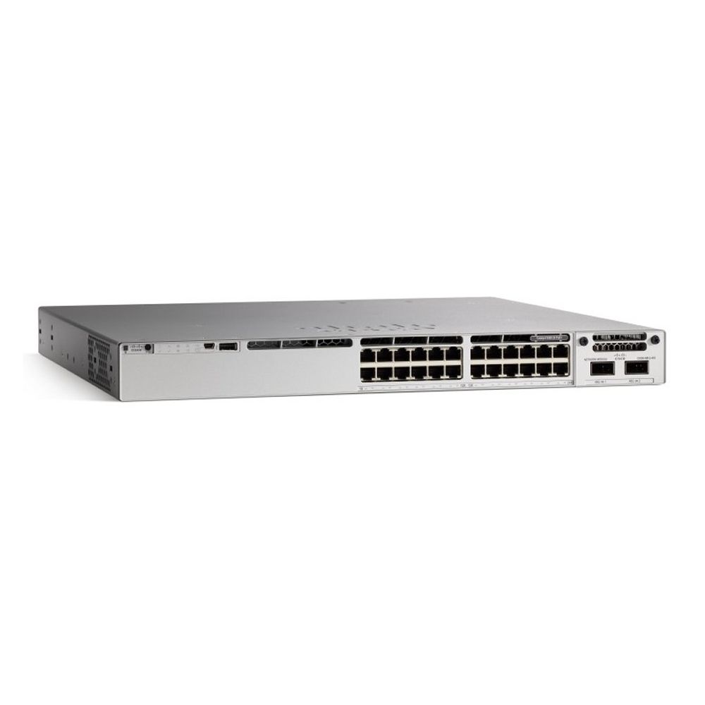 Cisco - Cisco Catalyst C9300-24UX-A commutateur réseau Géré L2/L3 10G Ethernet (100/1000/10000) Gris 1U Connexion Ethernet, supportant l'alimentation via ce port (PoE) - Switch