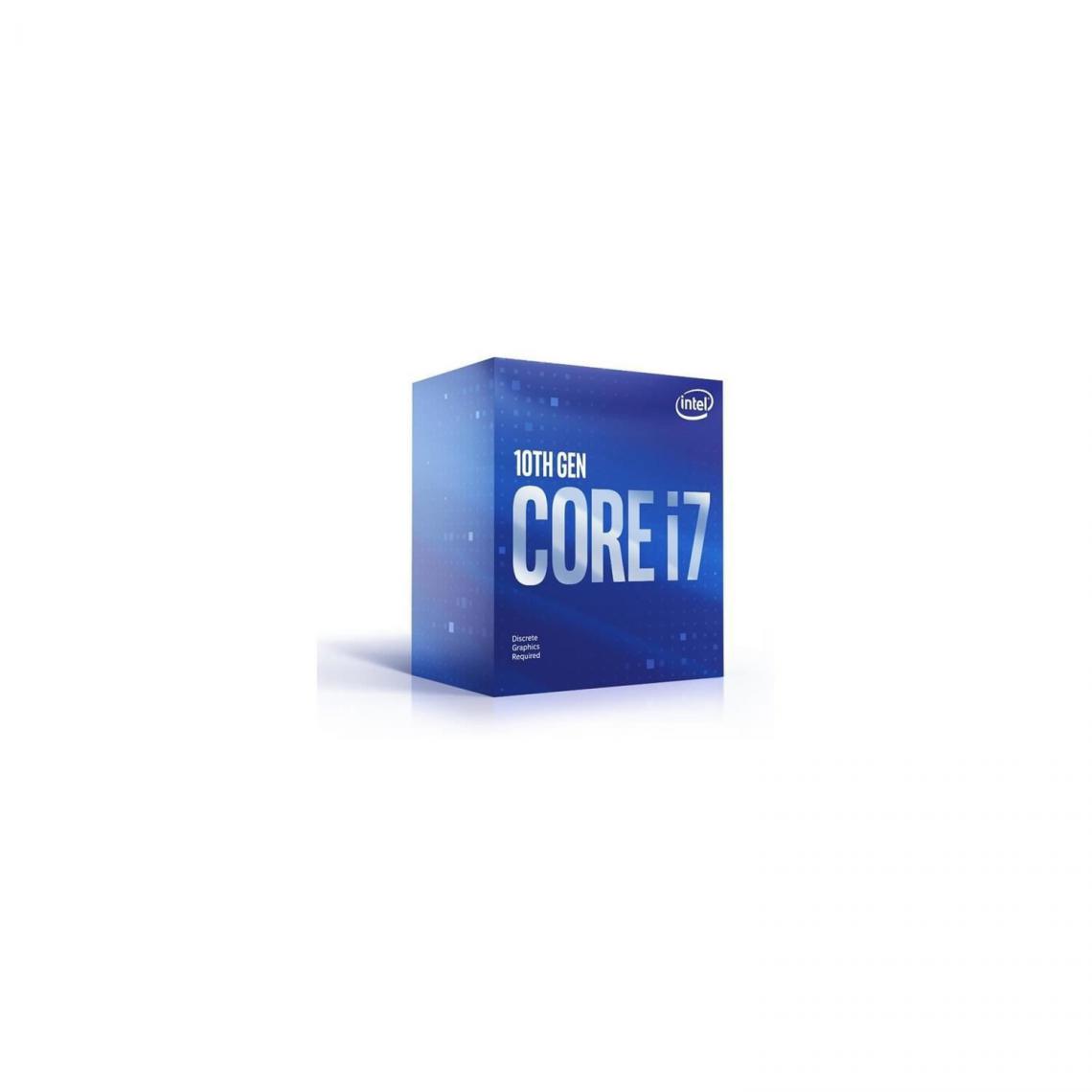 Intel - Processeur Intel Core i7-10700F (BX8070110700F) Socket LGA1200 (chipset Intel serie 400) 65W - Processeur INTEL