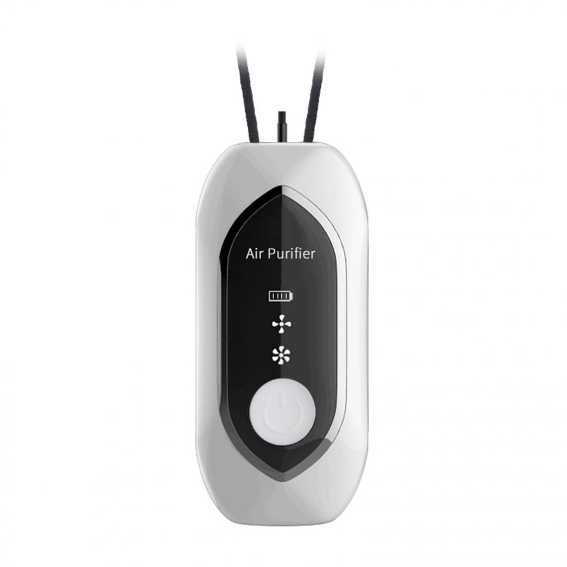 marque generique - Collier Purificateur D'air Personnel Portable Dissolvant Portable USB Lonic Blanc - Filtre et accessoires refroidissement