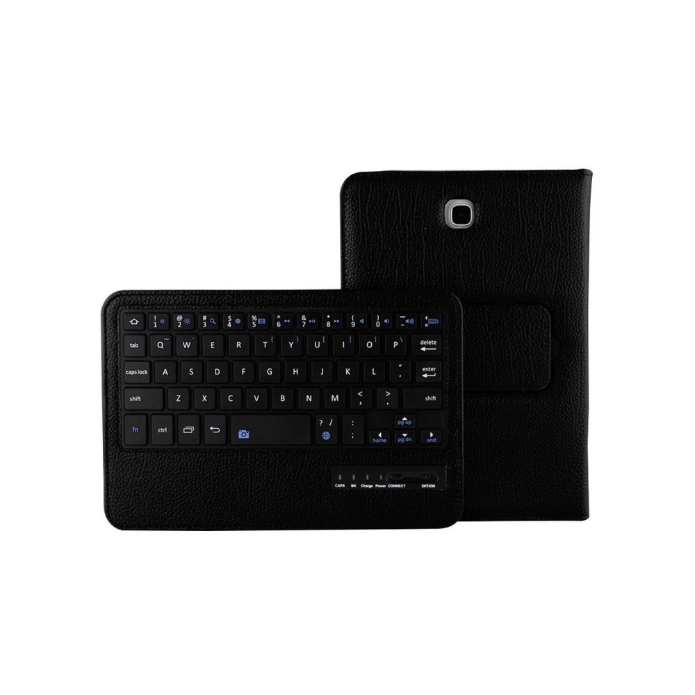 Wewoo - Clavier QWERTY noir pour Samsung Galaxy Tab A 8.0 / T350 2 en 1 détachable Bluetooth Litchi Texture étui en cuir avec support - Clavier