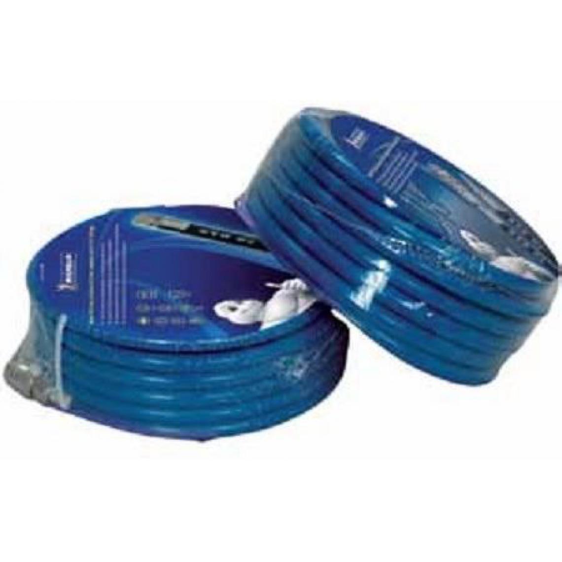 Icaverne - TUYAU - TUBE - FLEXIBLE Tuyau Flexible 10 Mt Pvc Bleue Sortie 1/4 F - Coudes et raccords PVC