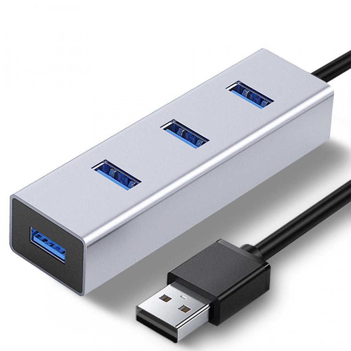 Justgreenbox - Répartiteur USB 3.0 Hub haute vitesse avec 4/7 ports pour Windows et Macbook - Hub