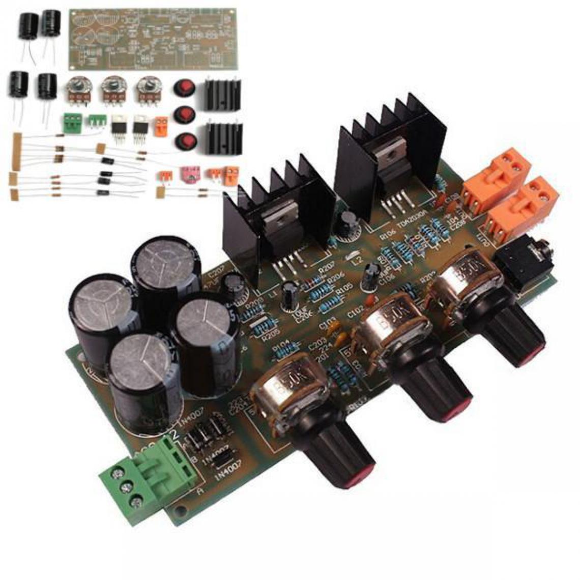 Justgreenbox - Carte de module d'amplificateur audio 2.0 18W * 2 Kit de bricolage à double piste - 1061173 - Ampli