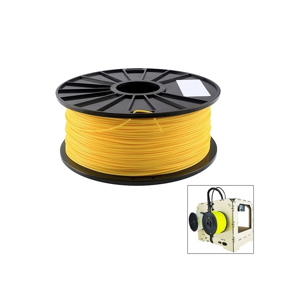 Wewoo - Filaments d'imprimante 3D fluorescents de jaune PLA 3 millimètres, environ 115m - Imprimante 3D