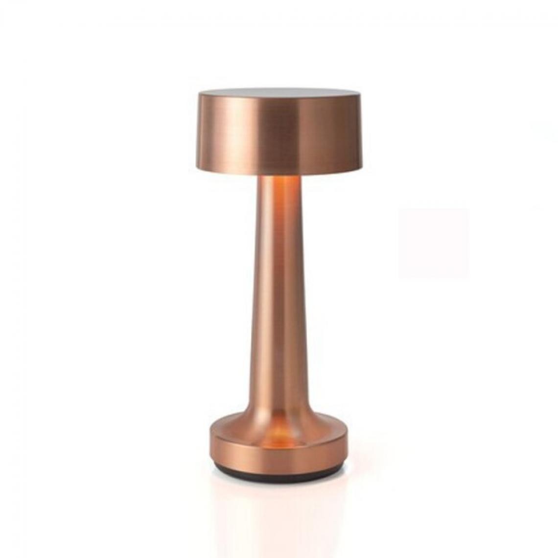 Universal - Capteur tactile tige lampe de table rechargeable vin lampe de table chevet café salle à manger support LED éclairage salle de bureau veilleuse | Lampe de table LED(Le cuivre) - Lampes à poser