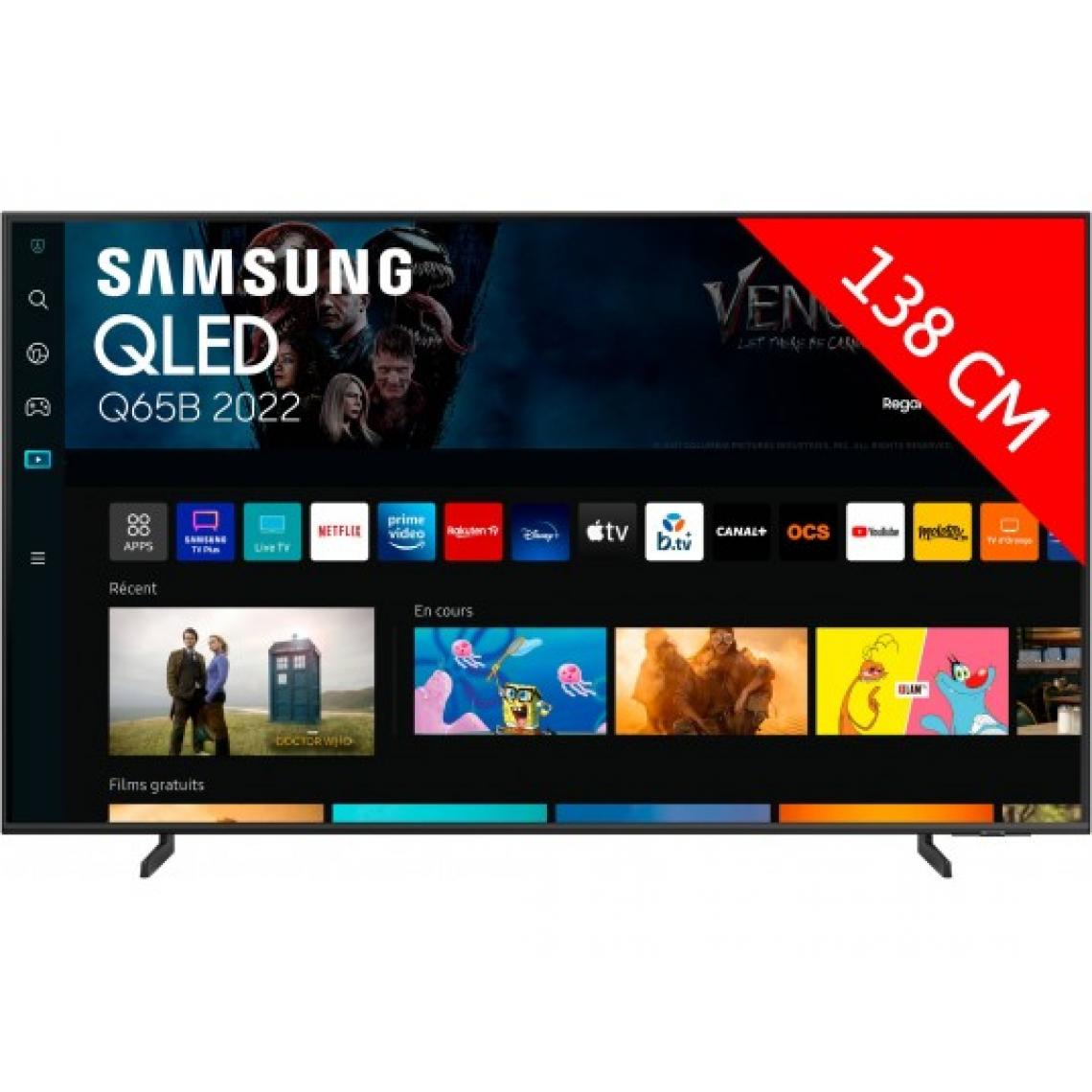 Samsung - TV QLED 4K 138 cm QE55Q65B 2022 - TV 50'' à 55''