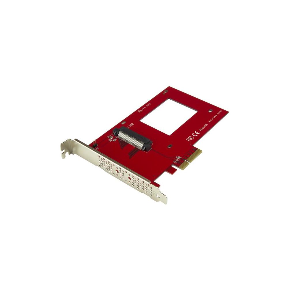 Startech - StarTech.com Adaptateur U.2 vers PCIe pour SSD U.2 NVMe - SFF-8639 - PCI Express 3.0 x4 - Accessoires Boitier PC