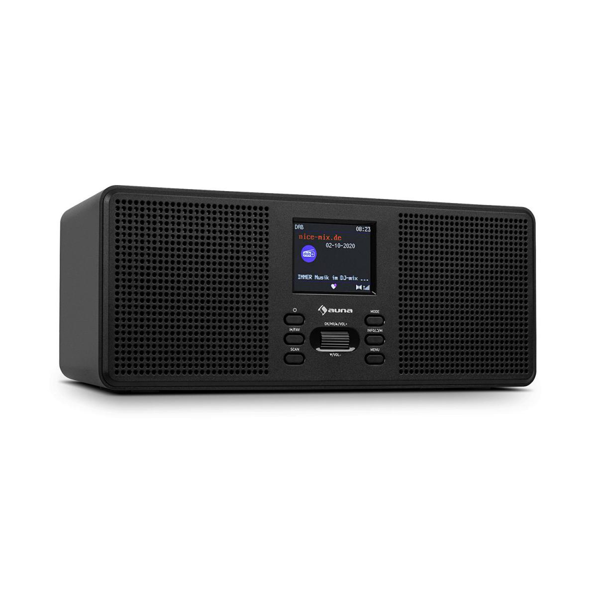 Auna - auna Commuter ST - Radio numérique avec tuner DAB+/FM , interface Bluetooth , écran TFT couleur 2,4" - Noir - Radio