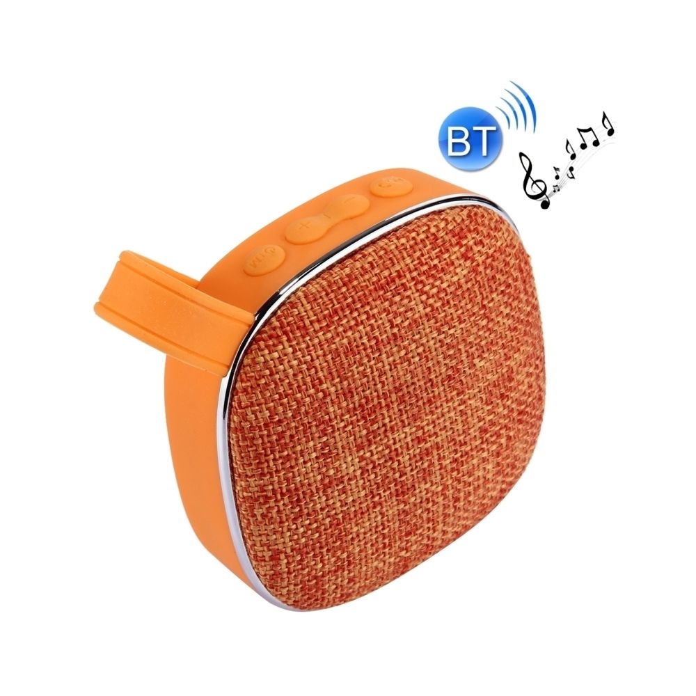 Wewoo - Enceinte Bluetooth d'intérieur Orange Haut-parleur stéréo design portable, avec microphone intégré, prise en charge des appels mains libres, carte TF et AUX IN, distance Bluetooth: 10 m - Enceintes Hifi