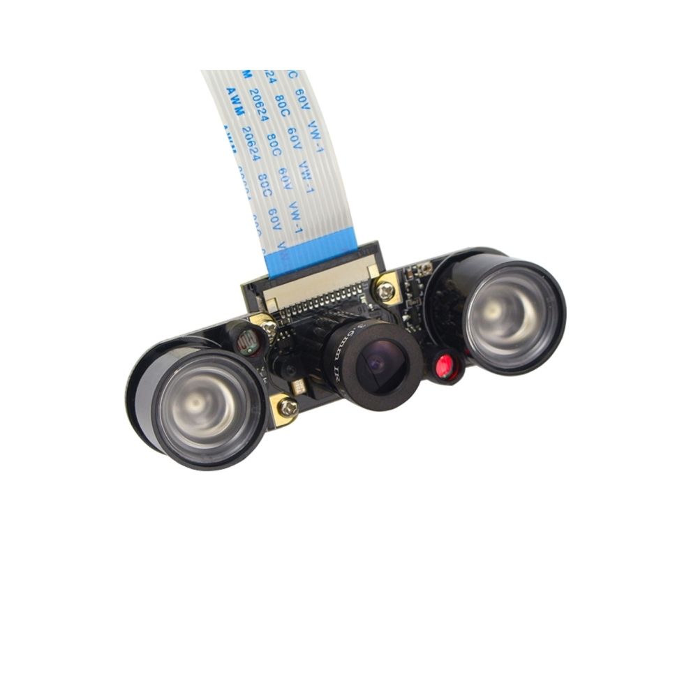 Wewoo - Pour Raspberry Pi 3 5MP OV5647 Réglable Focale Infrarouge Vision Nocturne Caméra avec 2 PCS IR Capteur Lumières - Processeur INTEL