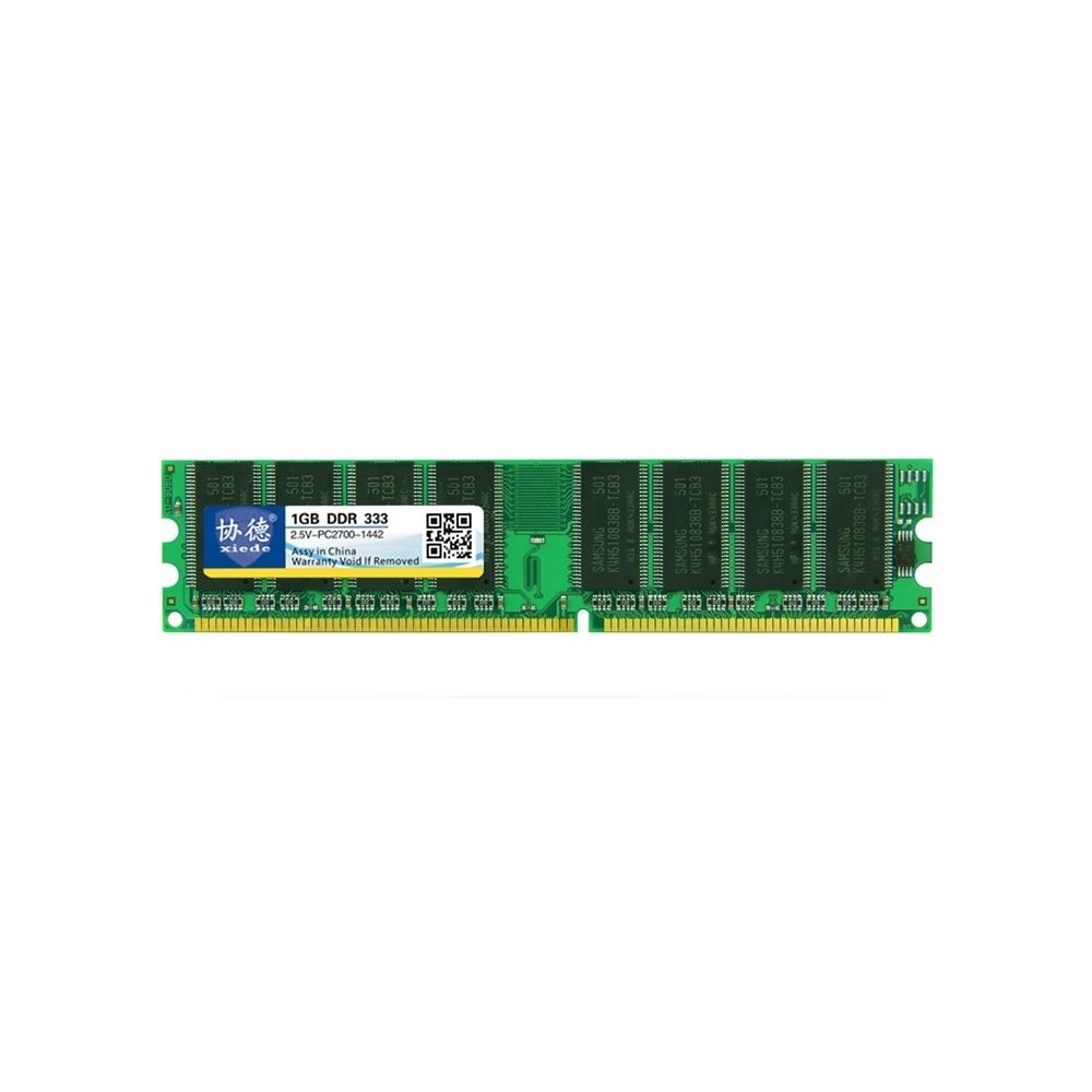 Wewoo - Mémoire vive RAM DDR 333 MHz 1 Go Module de à compatibilité totale pour PC bureau - RAM PC Fixe