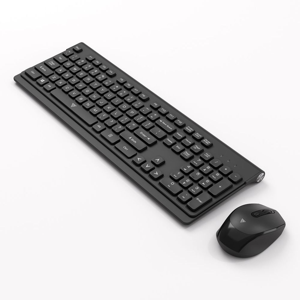 Generic - Ensemble clavier et souris sans fil 2.4G pour bureau à domicile sans fil ultra-mince - Noir - Souris