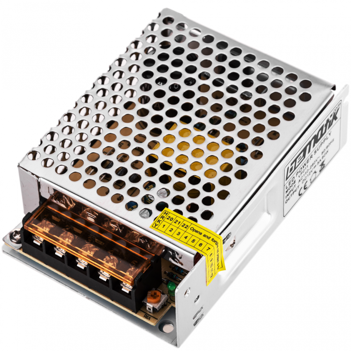 Bematik - Source d'alimentation industrielle 12VDC 5A. Mesures 110 x 77 x 35 mm - Accessoires alimentation