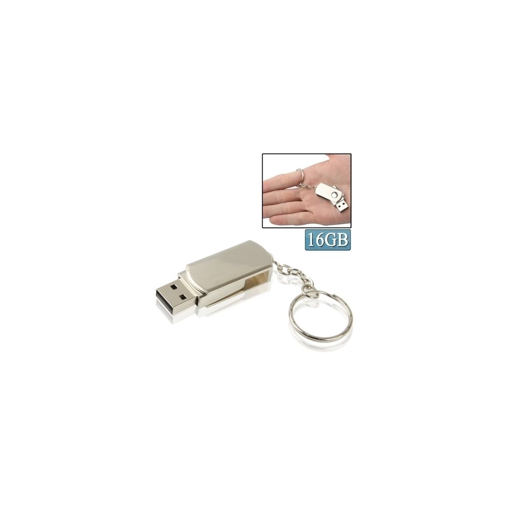 Wewoo - Clé USB Mini disque flash USB 2.0 série métallique avec porte-clés 16Go - Clés USB