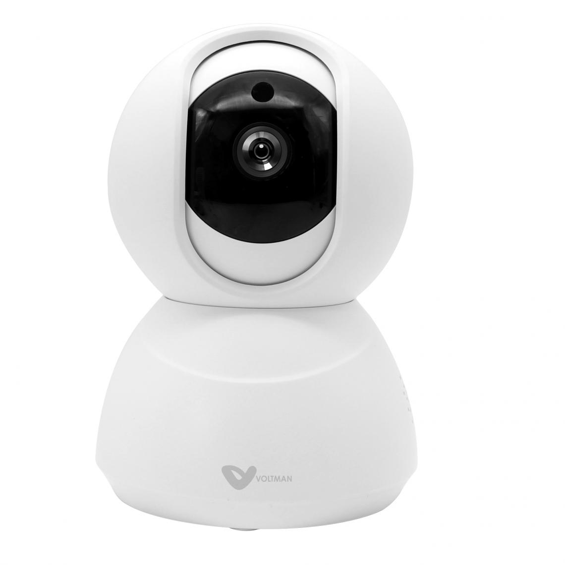Voltman - Caméra intérieure connectée - détecteur de mouvement, vision de nuit et haut parleur (Sens-E) Wi-Fi - Voltman - Alarme connectée