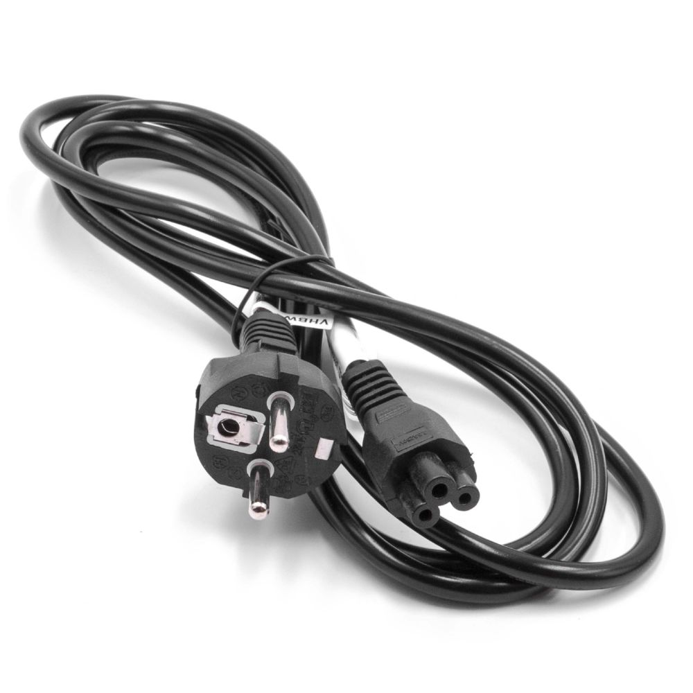 Vhbw - vhbw Câble d'alimentation cordon électrique Schuko Secteur Prise C5 en trèfle Mickey Mouse 2m pour PC portable, Monitor, Imprimante - Accessoires alimentation