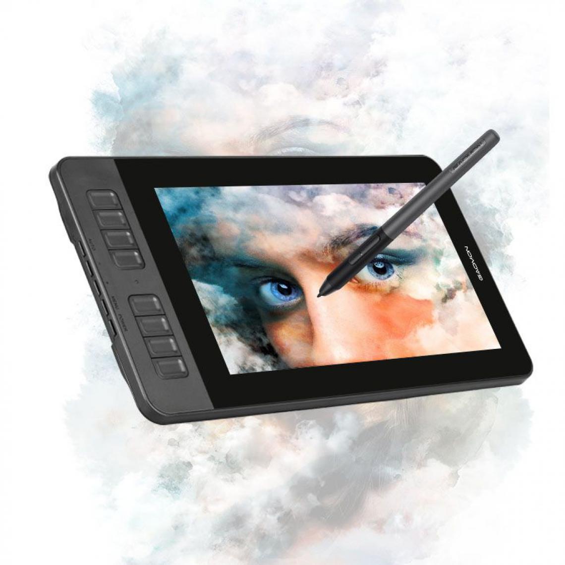 Generic - 11.6 Pouces Tablette Graphique Avec Écran Gaomon IPS HD Avec 1 Stylet Et 8 Touches de raccourcis- Noir - Tablette Graphique