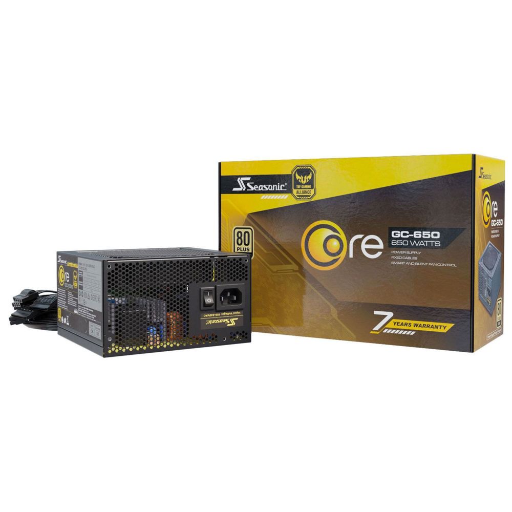 Seasonic - Core GC 650W - 80 Plus Gold - Alimentation modulaire