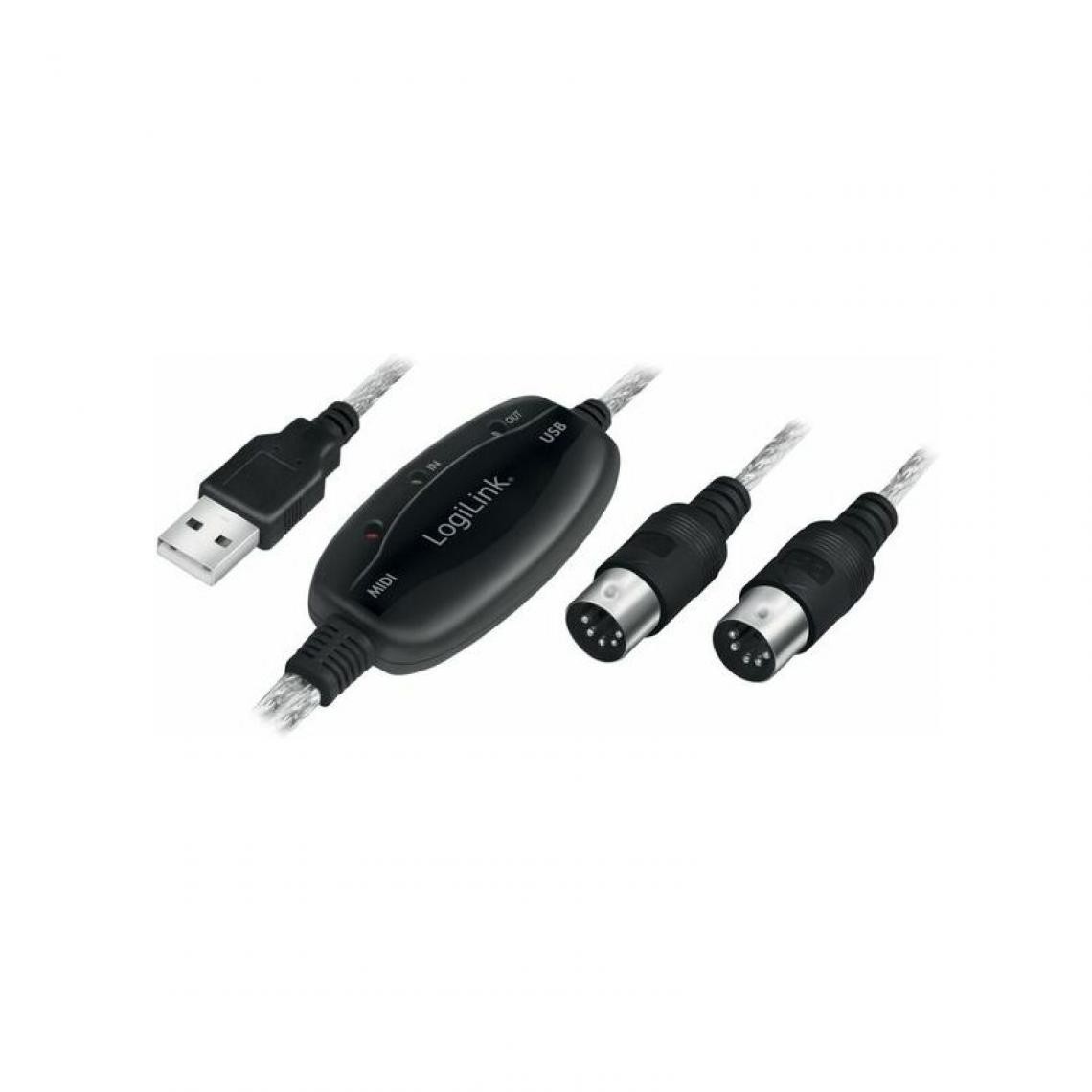 Logilink - LogiLink Câble adaptateur USB Midi, 2,0 m () - Hub