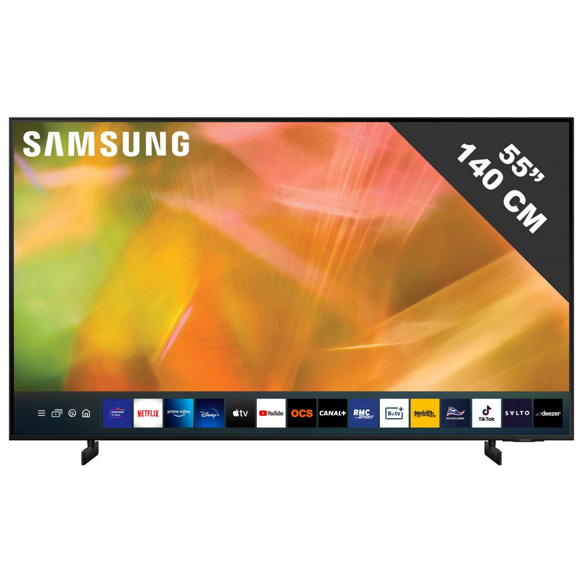 Samsung - TV LED 4K 138 cm UE55AU8075UXXC - TV 50'' à 55''