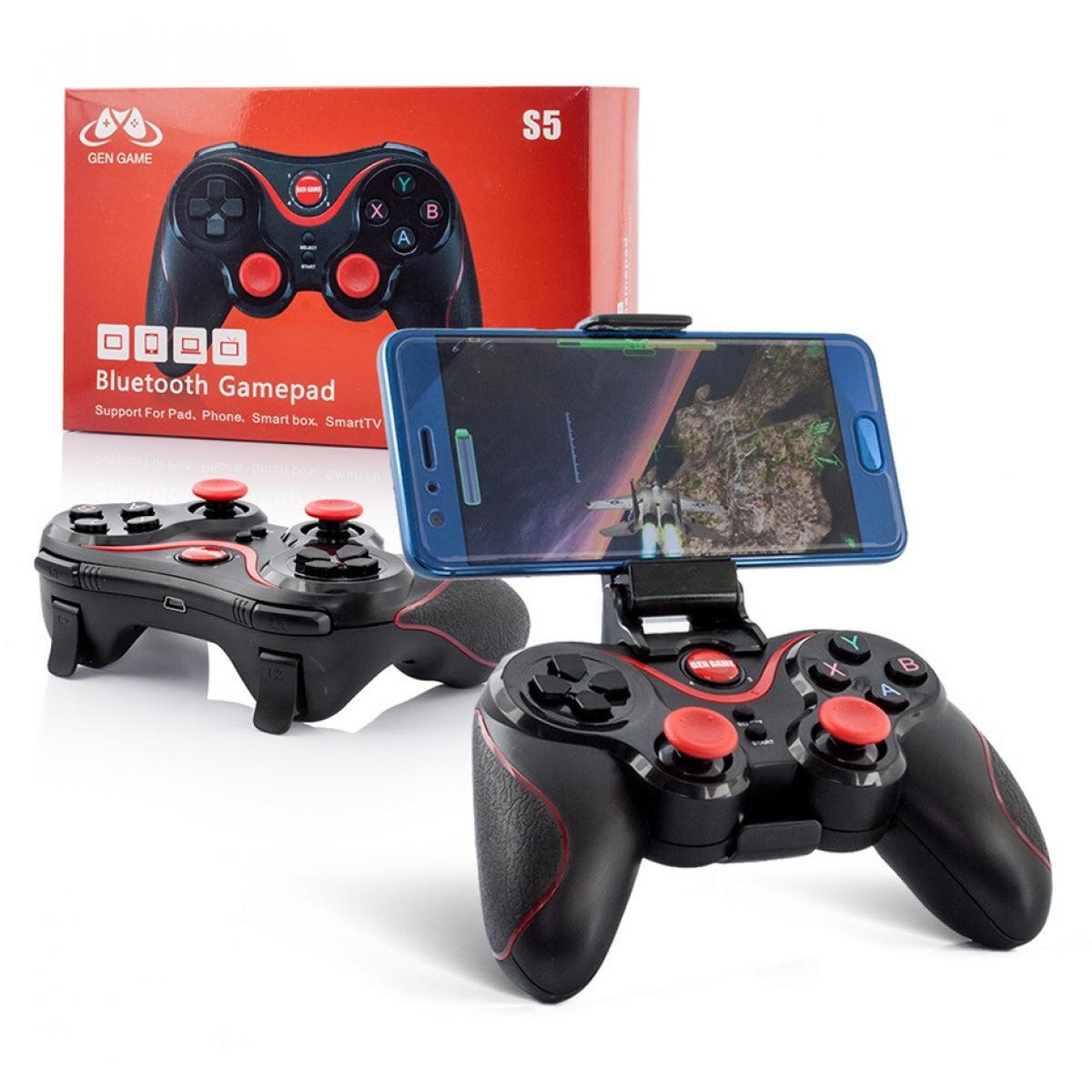 Shot - Manette avec Support pour "XIAOMI Redmi 9" Smartphone PC USB Bluetooth Jeux Video Joystick Precision - Joystick