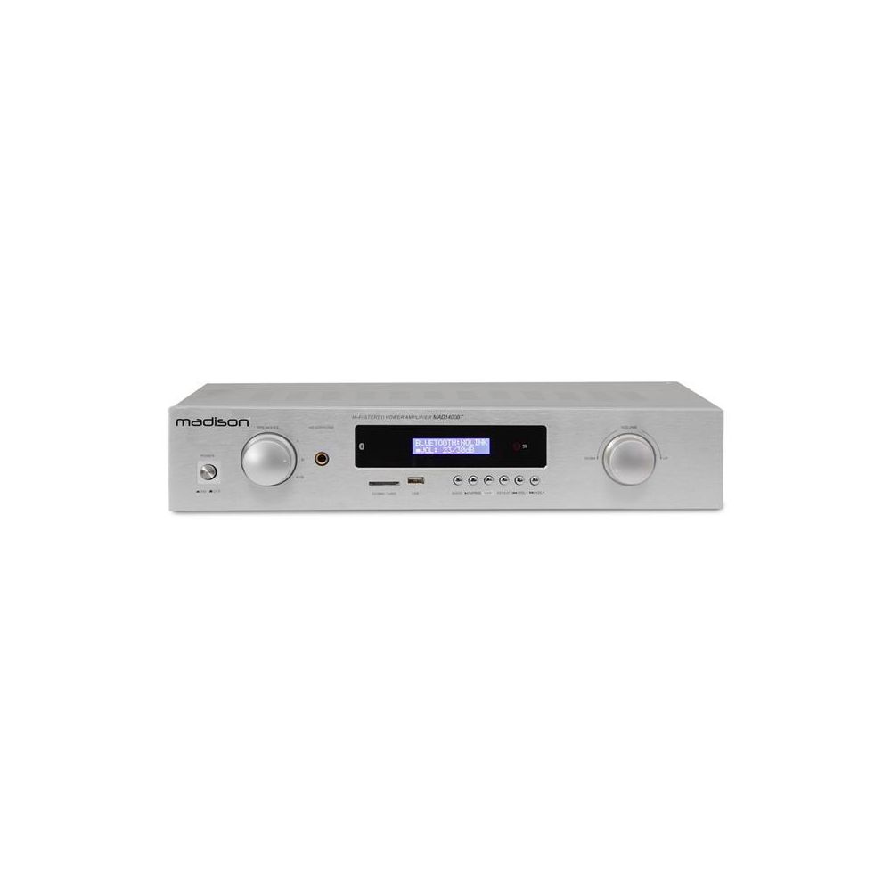 Madison Montres - Madison MAD-1400 BT Ampli HiFi stéréo Bluetooth USB SD MP3 AUX FM ? blanc Madison - Ampli