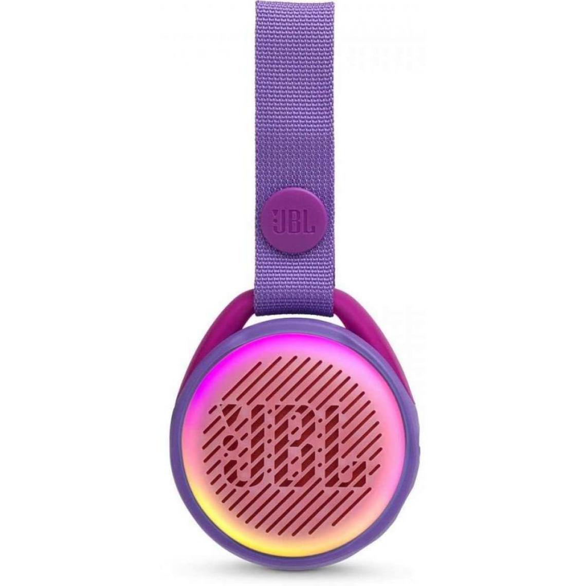 Chrono - JR POP JBL - Enceinte portable pour enfants - Bluetooth & Waterproof - Avec modes lumineux multicolores & autocollants - Autonomie 10 hrs,Violet - Enceintes Hifi