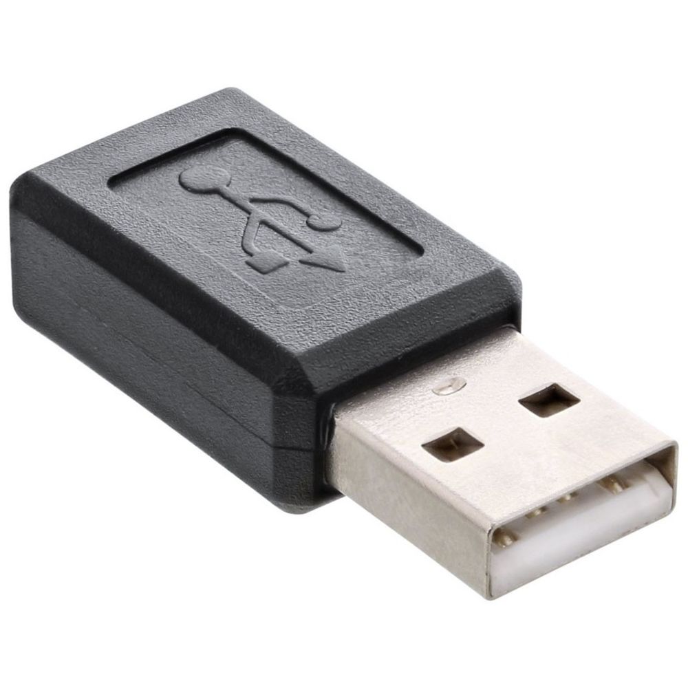 Inline - Adaptateur InLine® Micro-USB, USB A mâle à Micro-USB B femelle - Câble USB