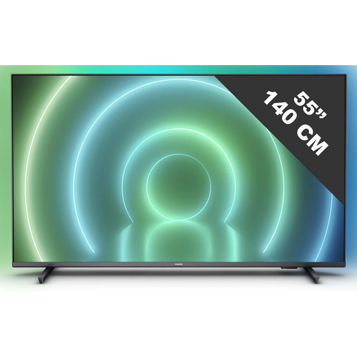 Philips - PHILIPS 55PUS7906 TV LED UHD 4K - 55 (139cm) - Ambilight 3 côtés - Dolby Vision - son Dolby Atmos - Android TV Compatible HDMI 2.1 - TV 50'' à 55''