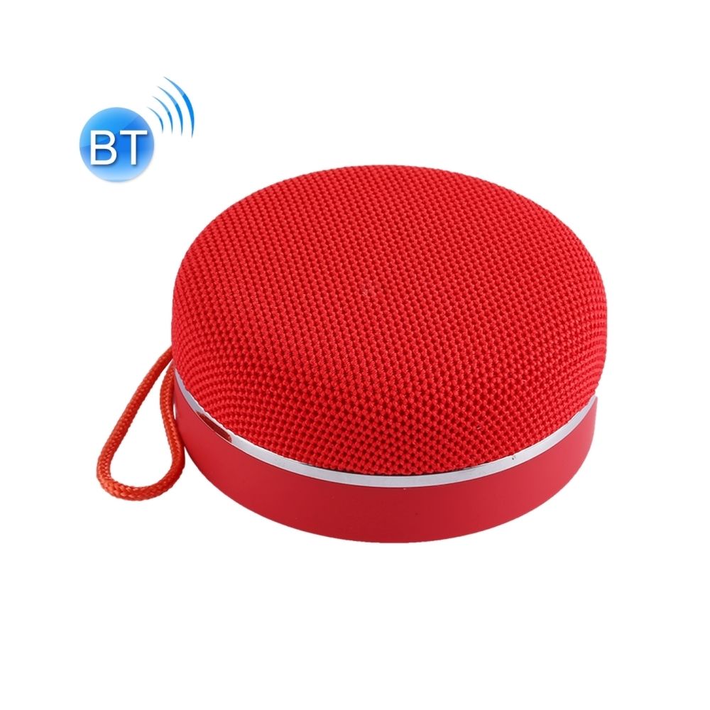 Wewoo - Enceinte Bluetooth rouge Haut-parleur portable avec lanière, microphone intégré, carte de TF de soutien / sortie USB / FM / appel mains-libres - Enceintes Hifi