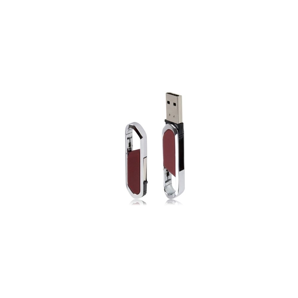 Wewoo - Clé USB rouge Disque flash USB 2.0 de 2 Go de style porte-clés métallique - Clés USB