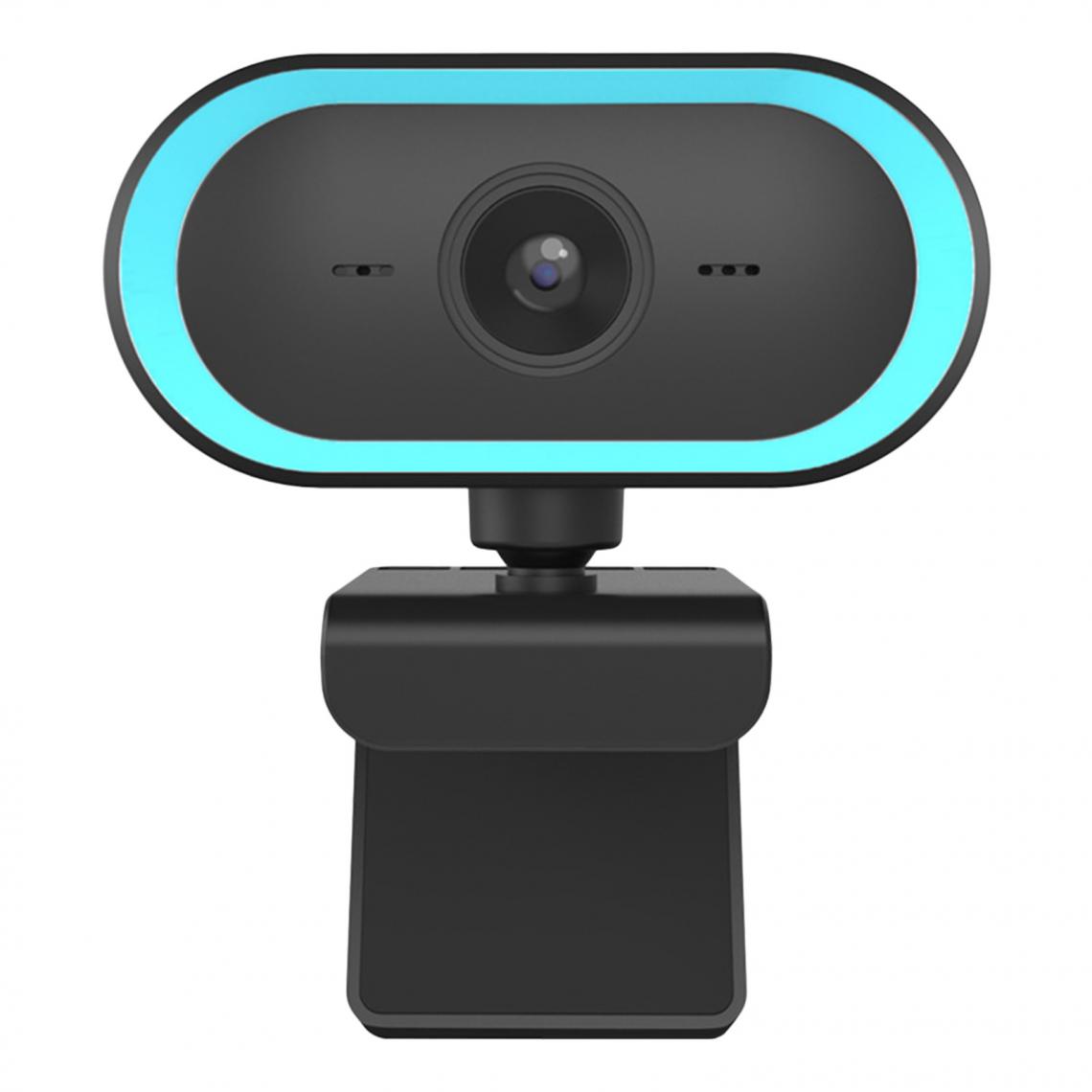 marque generique - Webcam HD 2K Microphone Intégré Enregistrement D'appels Vidéo Plug & Play Bleu - Webcam