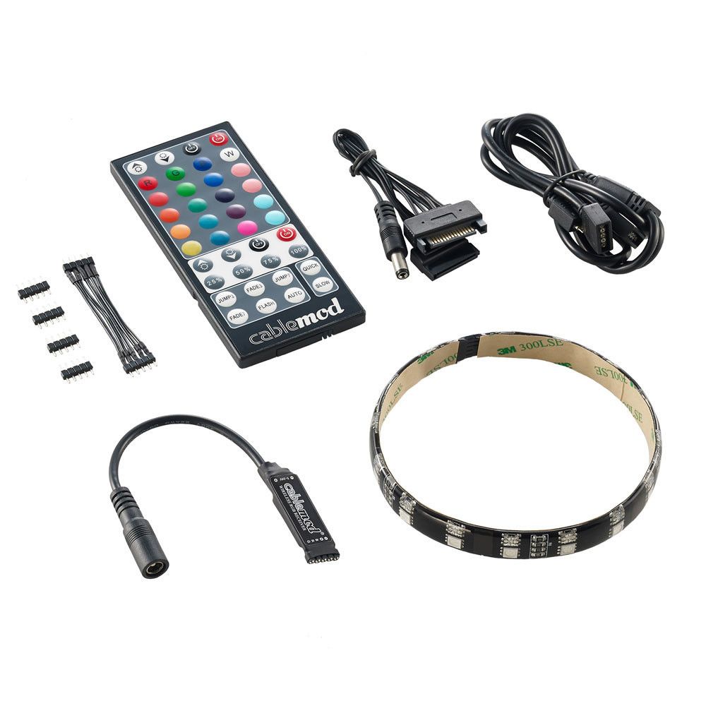 Cablemod - WideBeam™ Hybrid LED Kit 30cm - RGB/UV - Câble tuning PC