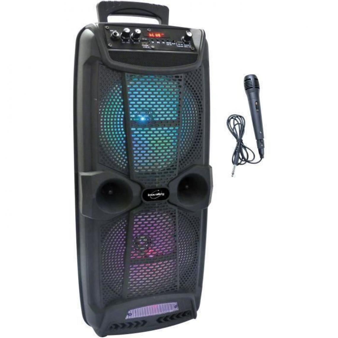 Inovalley - INOVALLEY KA20 Enceinte karaoke lumineuse bluetooth - 800W - Port USB/Micro SD/AUX-IN/DC - Enceintes Hifi