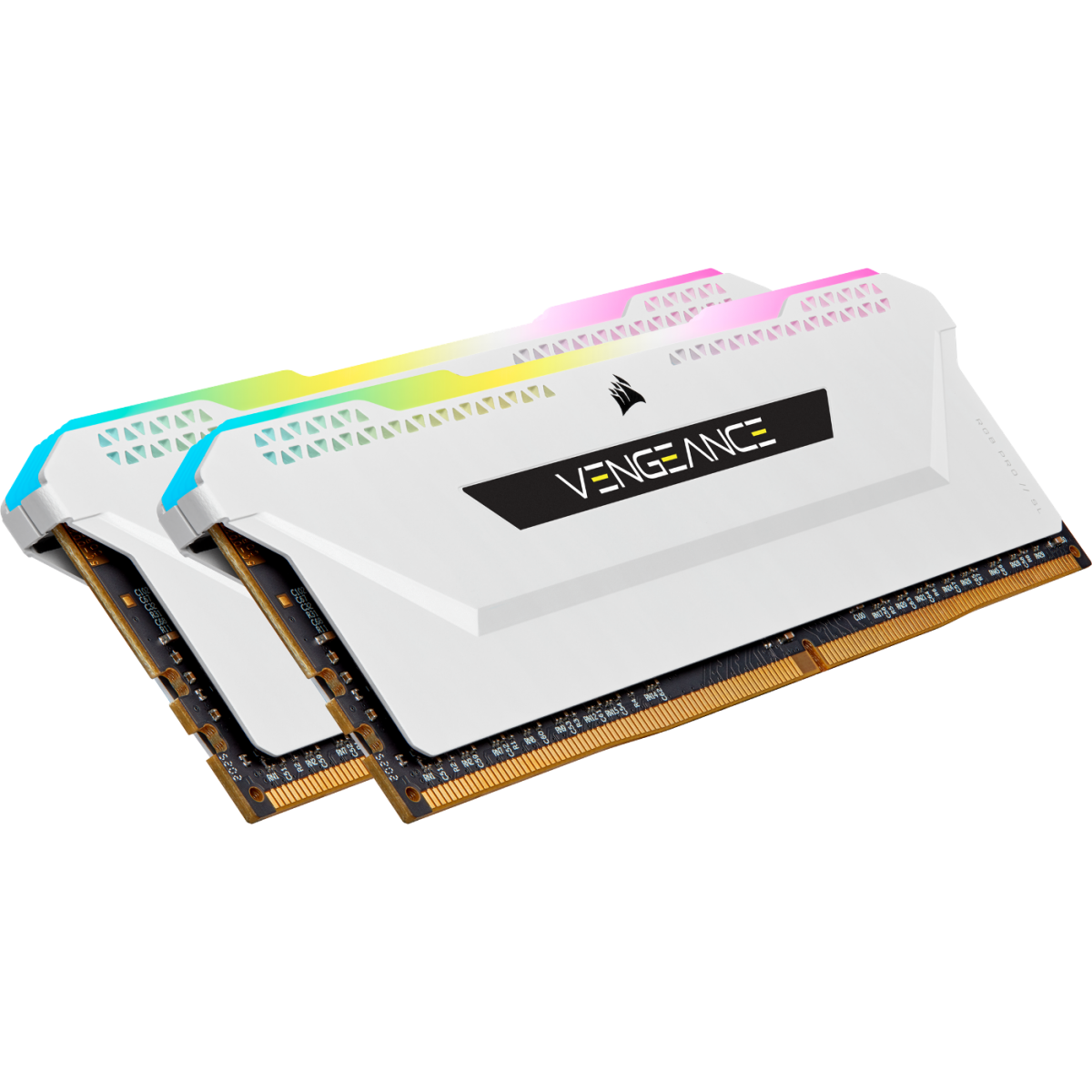 Corsair - Vengeance RGB PRO SL - 2 x 16 Go - DDR4 3600 MHz C18 - Blanc - RAM PC Fixe