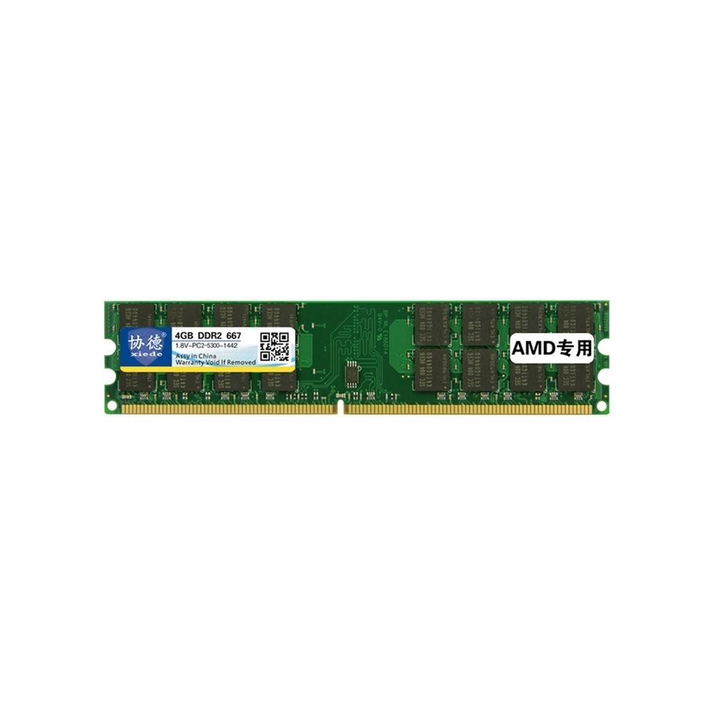 Wewoo - Mémoire vive RAM DDR2 667 MHz, 4 Go, module général de AMD spéciale pour PC bureau - RAM PC Fixe
