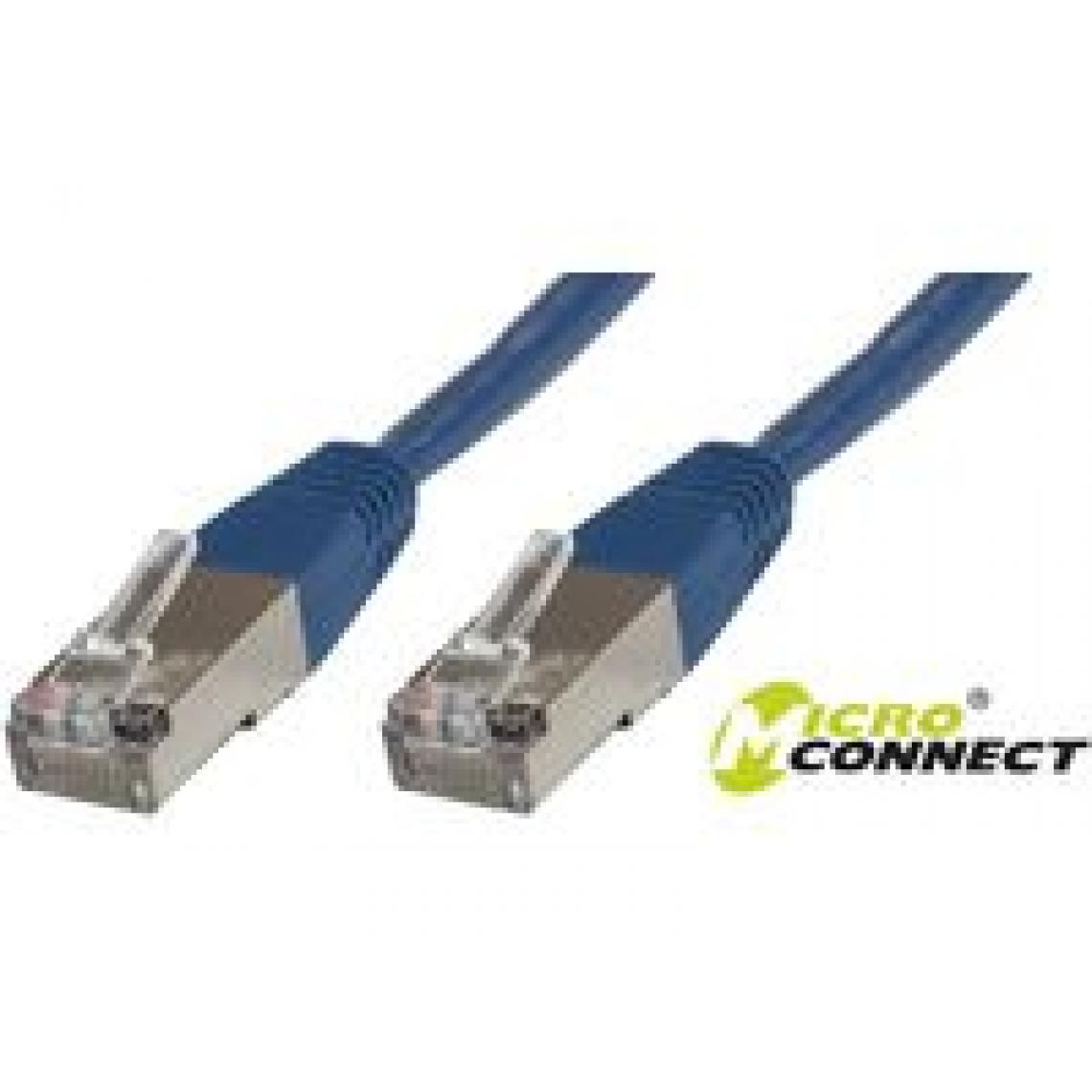 Disney Montres - Microconnect stp620b 20 m CAT6 F/UTP (FTP) – Câble de réseau (RJ-45, RJ-45, Mâle/Mâle, Cat6, F/UTP (FTP), bleu) - Câble antenne