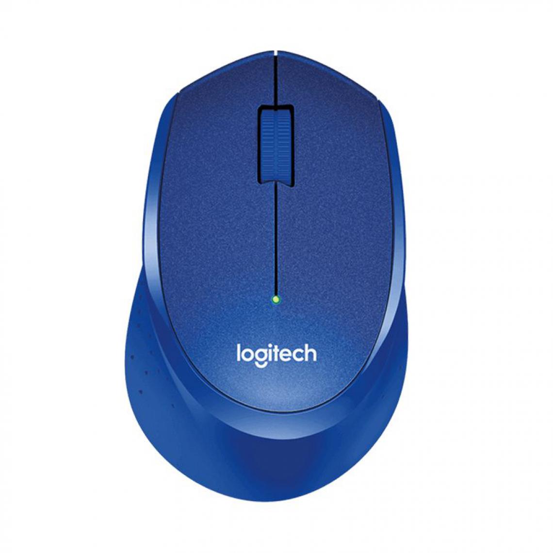 Generic - Souris optique  Logitech M330 sans fil ,silencieuse, 2.4GHz, 1000DPI  pour PC/ordinateur portable  10.5 * 0.7 * 4 cm - Bleu  - Souris