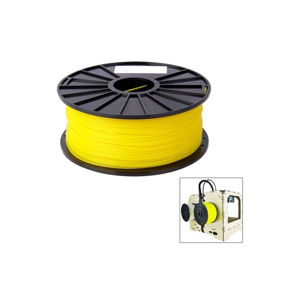 Wewoo - Filaments d'imprimante 3D de couleur jaune de série de 3.0 millimètres de PLA, environ 115m - Imprimante 3D