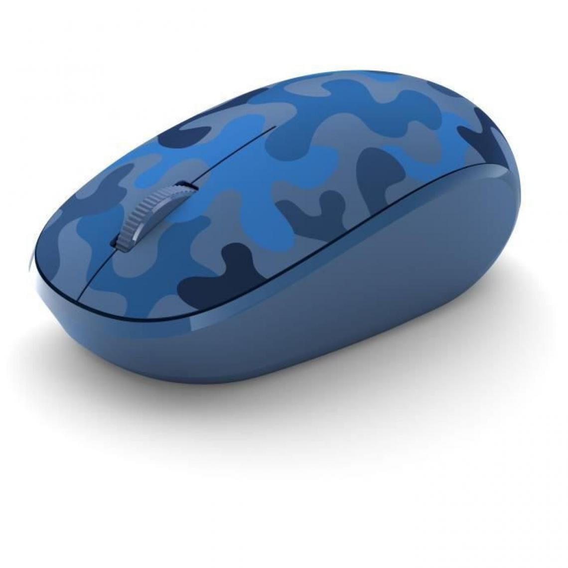 Microsoft - MICROSOFT Souris Bluetooth - Souris optique - 3 boutons - Sans fil - Bluetooth 5.0 - Camouflage Bleu Nuit - Souris
